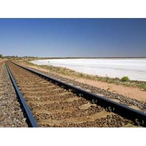  Railway Line by Lake Hart, Stuart Highway Near Woomera 