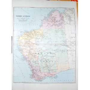   STANFORD MAP 1904 WESTERN AUSTRALIA TROPIC CAPRICORN