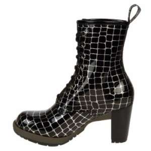 Dr. Martens Darcie BLACK/SILVER Boots Size 7,9  