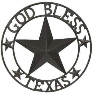  DDI God Bless Texas Wall Art Case Pack 6   926231: Home 