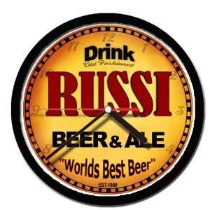  RUSSI beer and ale cerveza wall clock 
