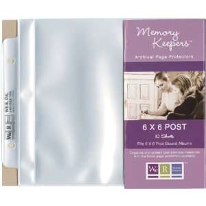  Post Page Protectors 6X6 10/Pkg Top Loading   625440 