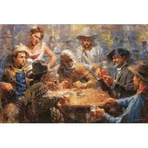  Andy Thomas   Draw Poker Artists Proof Canvas