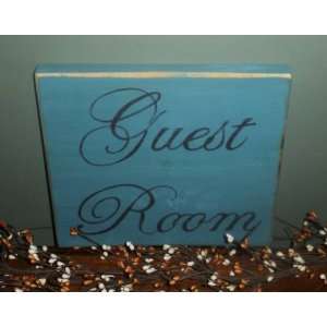 GUEST ROOM Chic Shabby Rustic CUSTOM Bed and Breakfast Plaque Wood 