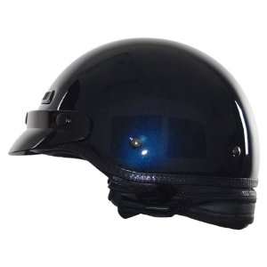  Vega XT Deep Metallic Blue Medium Half Helmet Automotive