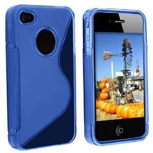  Ryno® TPU Hybrid Case   Blue For iPhone 4 Cell Phones 