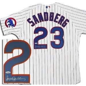Ryne Sandberg Chicago Cubs Autographed Mitchell & Ness Authentic 