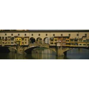  Bridge Across Ponte Vecchio, Arno River, Florence, Tuscany 