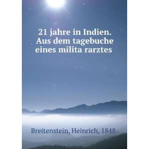   tagebuche eines militaÌ?rarztes: Heinrich, 1848  Breitenstein: Books