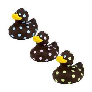  Chocolate Polka Dot Rubber Duckies Baby