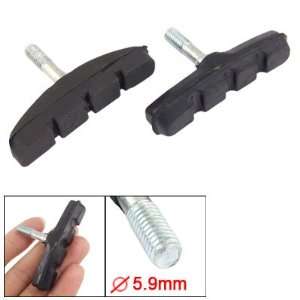   Bike Pair Rubber 5.9mm Thread Brake Shoes Pad: Sports & Outdoors