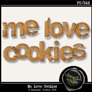 Digital Scrapbooking Alpha Me Love Cookies by Downunder Studios