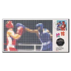   2012 Olympic Boxing Sport Coin Cover From Royal Mail 