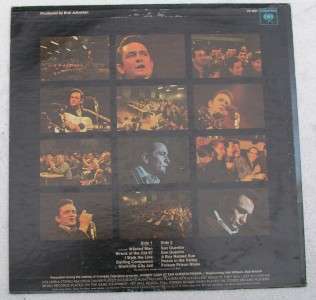 JOHNNY CASH AT SAN QUENTIN VINYL LP RECORD 1969 LIVE  