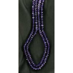  AAA FACETED 8mm AMETHYST RONDELLE Beads~ 