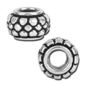  12mm Silver Plated Bali Style Rondelle Beads Jewelry