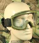 USGI Military Army ESS Ballistic Tactical Goggles OD Green Dust Wind 