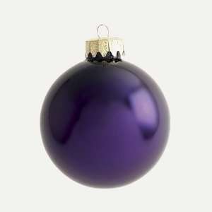  Club Pack Of 72 Shiny Purple Glass Ball Christmas 