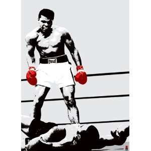  Muhammad Ali Red Gloves, Sports Giant Poster Print, 39 by 