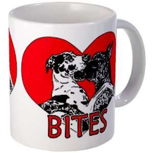 Great Dane Love Bites Pets Mug by   Kitchen 