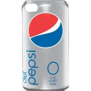  White Hard Plastic Case Custom Designed Diet Pepsi iPhone 