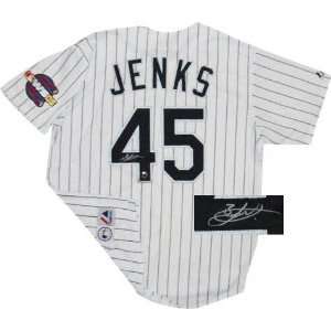  Bobby Jenks Autographed Jersey  Details Chicago White 