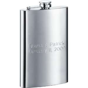  10 oz Stainless Steel Liquor Flask: Kitchen & Dining