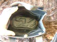 Didier Lamarthe Black Leather Logo Bucket Bag Purse  