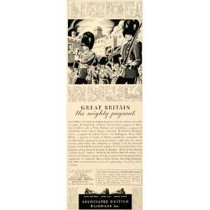  1934 Ad Great Britain British Railway Railroad Epsom 