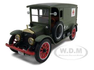   diecast car model of 1920 white delivery van military ambulance die