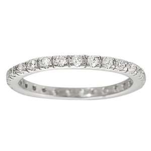    Tressa Sterling Silver Cubic Zirconia Eternity Ring: Jewelry