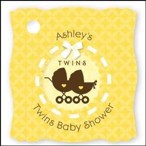  Twin Neutral Baby Carriages   20 Personalized Baby Shower 