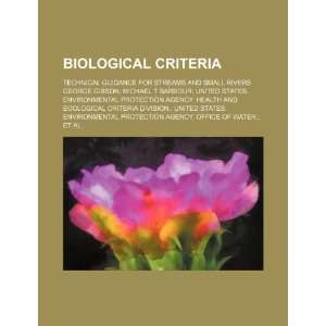 Biological criteria technical guidance for streams and small rivers 