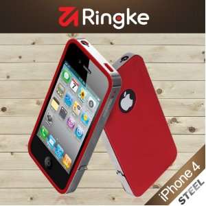  Apple iPhone 4S Ringke Steel Case [Red Wine] Cell Phones 