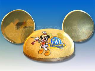 Disney Disneyland 50 Anniversary Mickey Mouse Ears Cap  