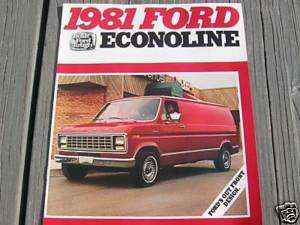 1981 Ford E150 Van Manual