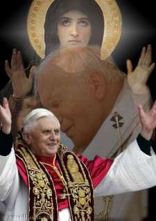 Pope Benedict XVI and Pope John Paul II Photo 4 x 6 Made by Kodak 