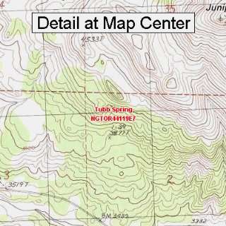  USGS Topographic Quadrangle Map   Tubb Spring, Oregon 
