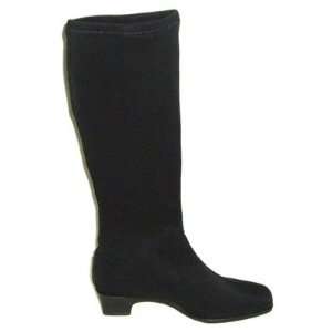    Annie Shoes 12702 Womens Kitty Boots in Black Stretch Baby