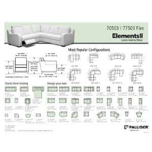  Palliser Furniture 77503 C Flex Leather Sectional Sofa 