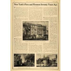   Fires Firemen Charles Vogt   Original Print Article