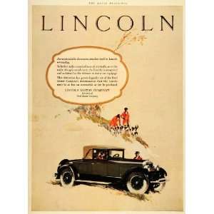  1926 Ad Luxury Lincoln Motor Co Automobile Vintage Car Motor 