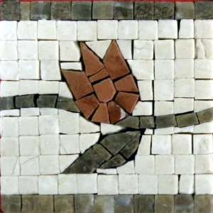  4x4 Floral Marble Mosaic Stone Art Tiles Wall Floor