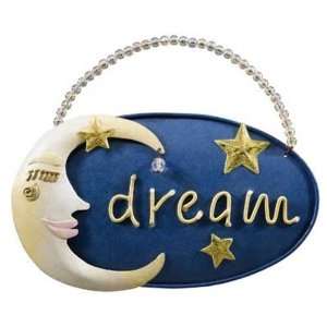  Dream Moon and Stars Wall Metal Art Mini Sign S664: Home 