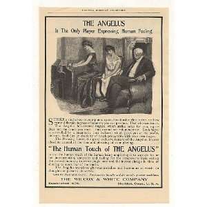  1905 Wilcox & White Angelus Piano Print Ad (Music 