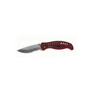  Valor Tarpon Bay 3.5 Drop Point Red Anodized Scales #3013 