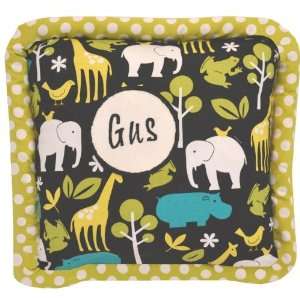  Gus Monogrammed Zoo Pillow Baby