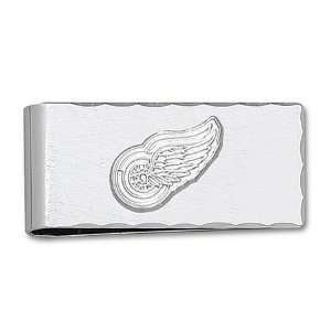   Silver Detroit Red Wings Logo Money Clip GEMaffair Jewelry