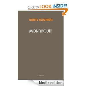 Monarquía (Spanish Edition) Dante Alighieri  Kindle 