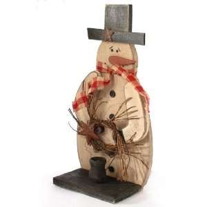   Decorated Snowman Candle Holder for Holiday Decorating: Home & Kitchen